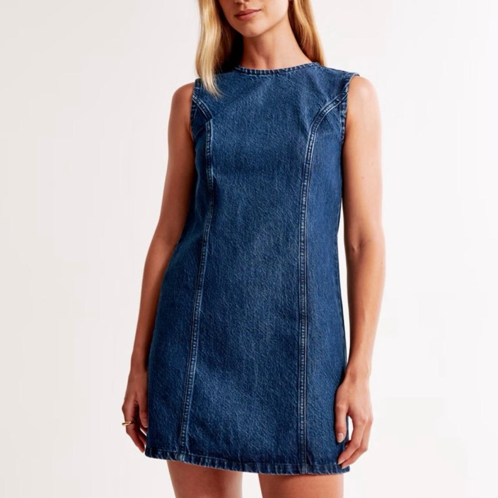 Abercrombie & Fitch Denim Mini Shift Dress Size XL